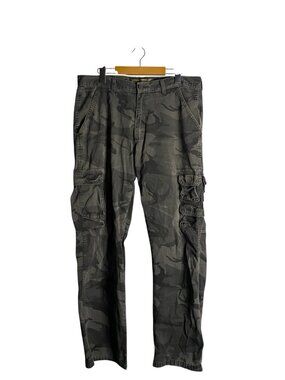 Wrangler Men's Gray Casual Camo Hiking Outdoors Cargo Pants